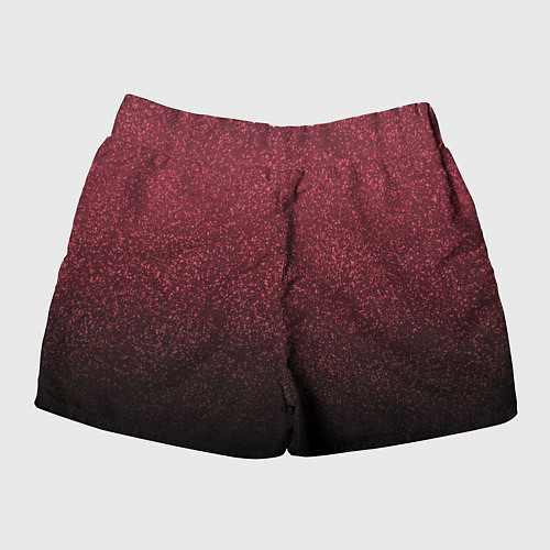 Женские шорты Амарантовый градиент крошка / 3D-принт – фото 2