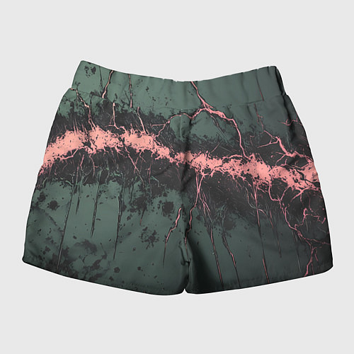 Женские шорты Гранж потертая текстура / 3D-принт – фото 2
