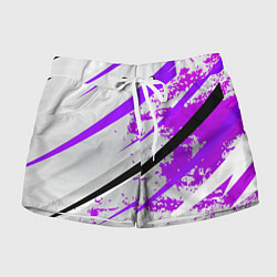 Шорты женские Color white light pink, цвет: 3D-принт