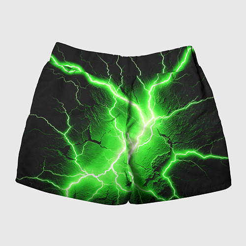 Женские шорты Color green black / 3D-принт – фото 2