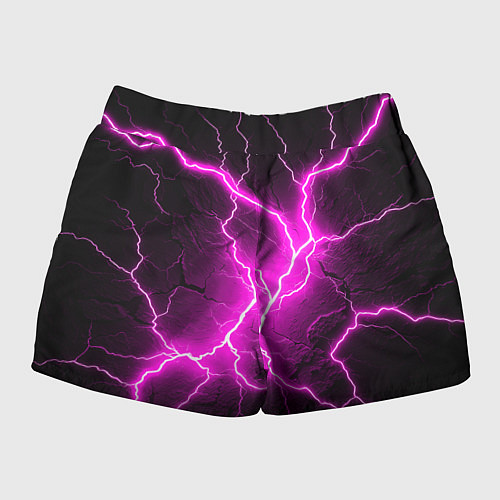 Женские шорты The color is pink and black / 3D-принт – фото 2