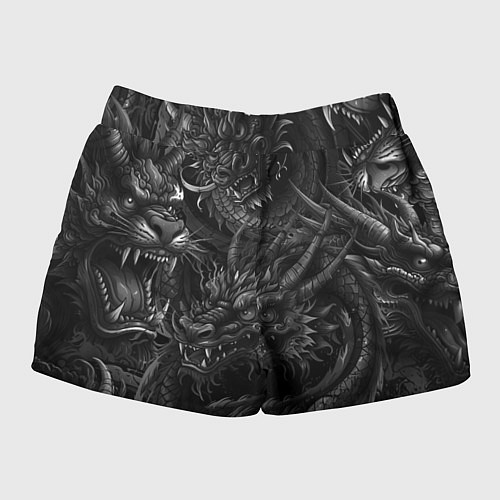 Женские шорты Японский дракон татуировка / 3D-принт – фото 2