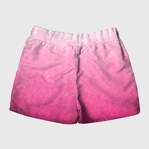 Женские шорты Розовый градиент с узором / 3D-принт – фото 2