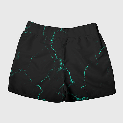 Женские шорты Color black turquoise / 3D-принт – фото 2