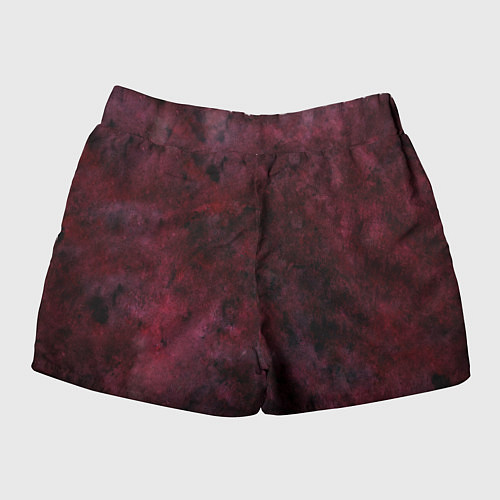 Женские шорты Орёл с шрамом на фоне кровавого неба / 3D-принт – фото 2