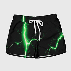 Шорты женские Lightning green, цвет: 3D-принт