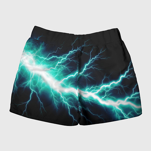 Женские шорты Lightning blue / 3D-принт – фото 2
