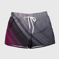 Шорты женские Color black grey, цвет: 3D-принт