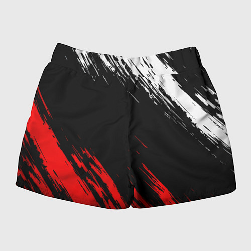 Женские шорты Ajax штрихи красок / 3D-принт – фото 2