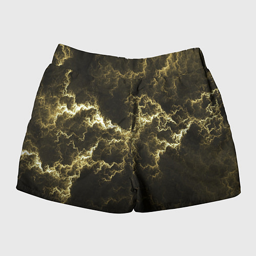 Женские шорты Lightning yellow / 3D-принт – фото 2