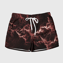 Шорты женские Lightning red, цвет: 3D-принт