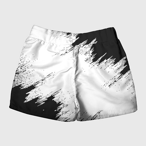 Женские шорты Juventus штрихи красок / 3D-принт – фото 2