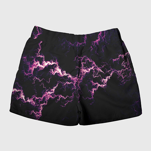 Женские шорты Lightning pink glow / 3D-принт – фото 2