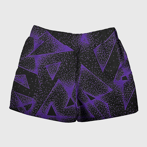 Женские шорты The triangle is purple / 3D-принт – фото 2