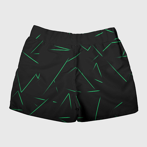 Женские шорты Color light green line / 3D-принт – фото 2