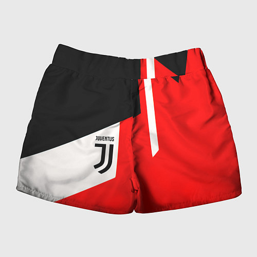 Женские шорты Juventus sport geometry / 3D-принт – фото 2