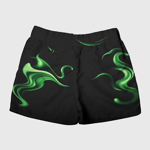 Женские шорты The color is light green abstraction / 3D-принт – фото 2