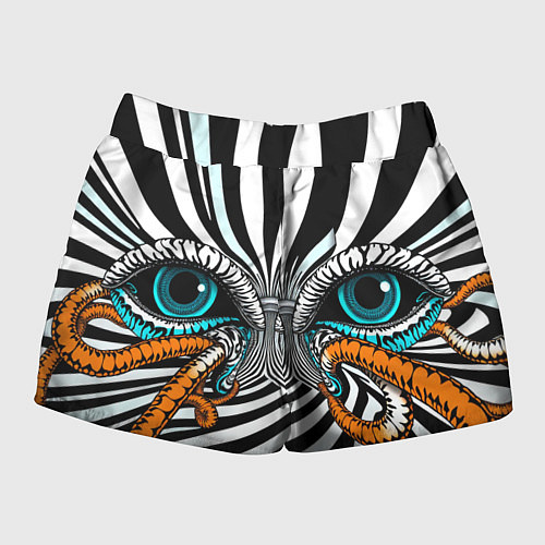 Женские шорты Глаз и щупальца / 3D-принт – фото 2