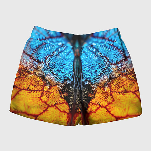 Женские шорты Макро крыло бабочки / 3D-принт – фото 2