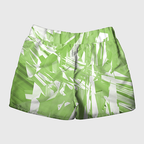 Женские шорты Color white green / 3D-принт – фото 2