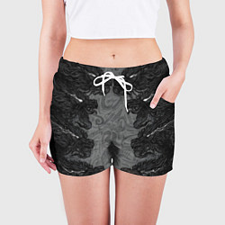 Шорты женские Японские драконы, цвет: 3D-принт — фото 2