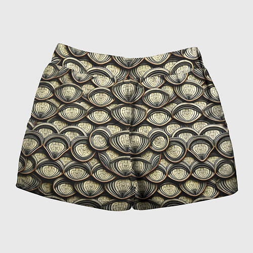 Женские шорты Объемный египетский паттерн / 3D-принт – фото 2