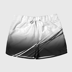 Женские шорты Градиент с полосами из белого в тёмный