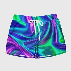 Шорты женские Neon waves, цвет: 3D-принт