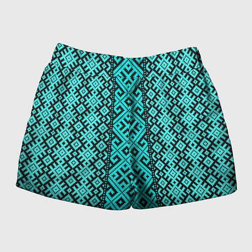 Женские шорты Орнамент Руси / 3D-принт – фото 2