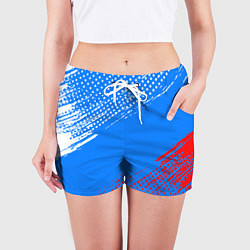 Шорты женские Патриот - флаг, цвет: 3D-принт — фото 2