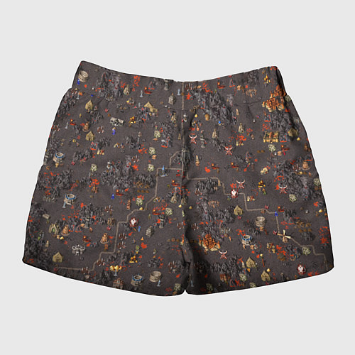 Женские шорты Земли Инферно - Герои 3 / 3D-принт – фото 2