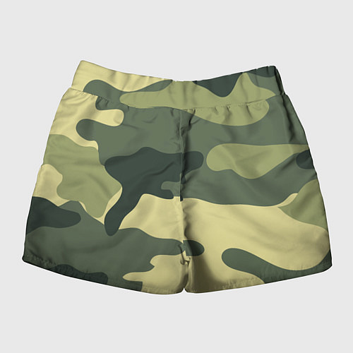 Женские шорты Камуфляж с маками / 3D-принт – фото 2