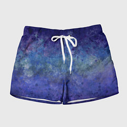 Женские шорты Абстракция - blue tunnel
