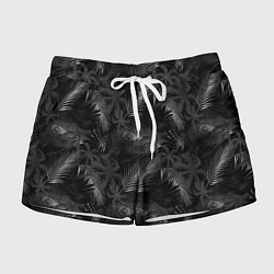 Шорты женские Palm black and white, цвет: 3D-принт