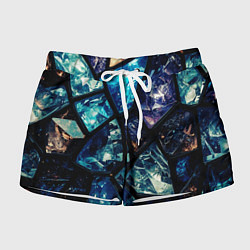 Женские шорты Текстура драгоценных камней