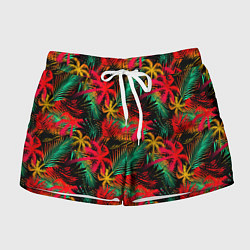 Женские шорты Palm yellow red
