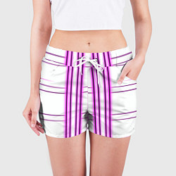 Шорты женские Neon pink, цвет: 3D-принт — фото 2