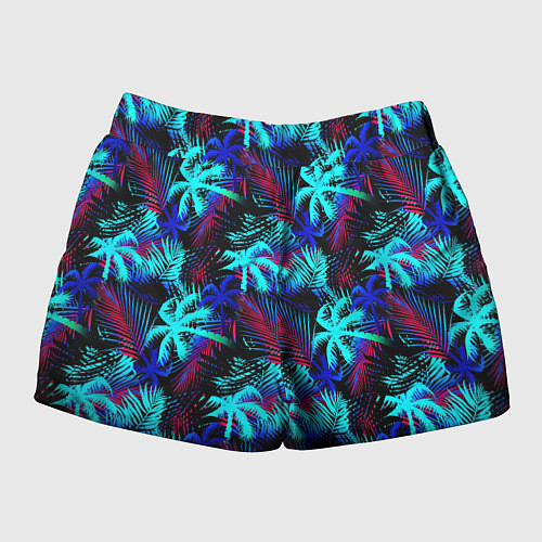 Женские шорты Palm blue light blue / 3D-принт – фото 2