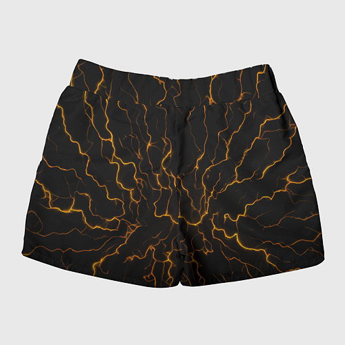 Женские шорты Разряды электричества текстура / 3D-принт – фото 2