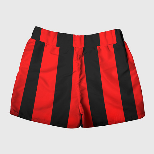 Женские шорты Color black red lines / 3D-принт – фото 2