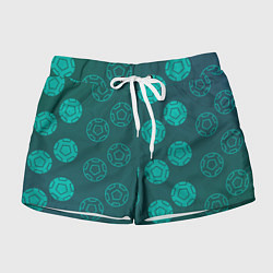 Шорты женские Спортивные мячи, цвет: 3D-принт