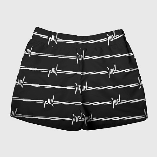 Женские шорты Проволока колючая / 3D-принт – фото 2