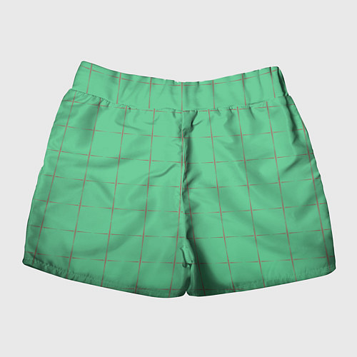 Женские шорты Color green stripes / 3D-принт – фото 2