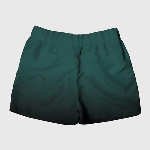 Женские шорты Тёмный изумруд / 3D-принт – фото 2