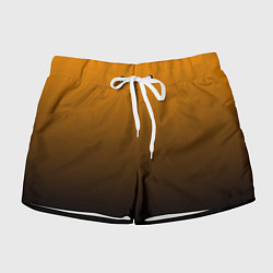 Шорты женские Orange gradient, цвет: 3D-принт