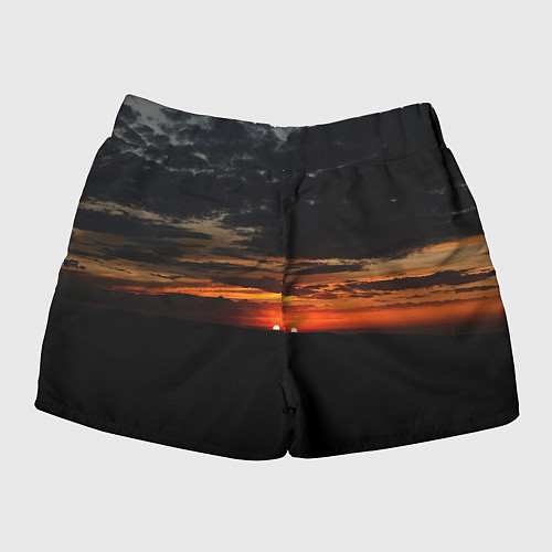 Женские шорты Закат на плато / 3D-принт – фото 2