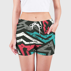 Шорты женские Геометрический узор, цвет: 3D-принт — фото 2