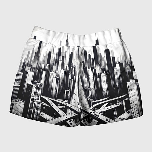 Женские шорты American metropolis / 3D-принт – фото 2