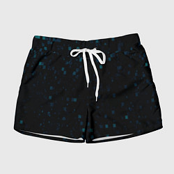 Шорты женские Color dark blue khaki, цвет: 3D-принт