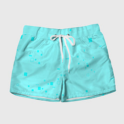 Женские шорты Color light blue shapes